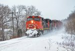 CN 2551 leads 403 at Rue De La Gare